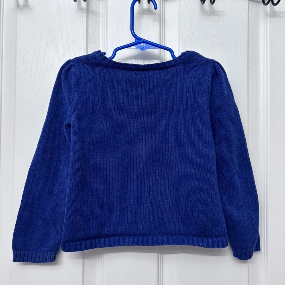 Blue Cable-Knit Cardigan | Gymboree XS (4)